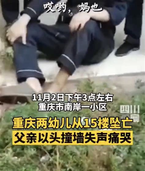 没装防盗网？重庆两幼童从15楼坠亡，父亲现场目睹，撞墙痛哭__财经头条