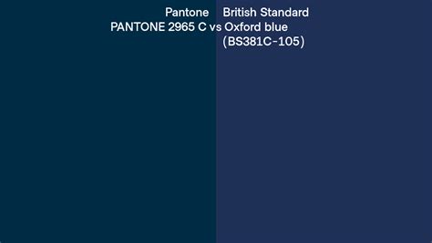 Pantone 2965 C vs RAL Distant blue (RAL 5023-P) side by side comparison