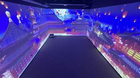 山东多媒体展厅CAVE沉浸式三折幕三维动画数字影片制作_投影_设计的_技术