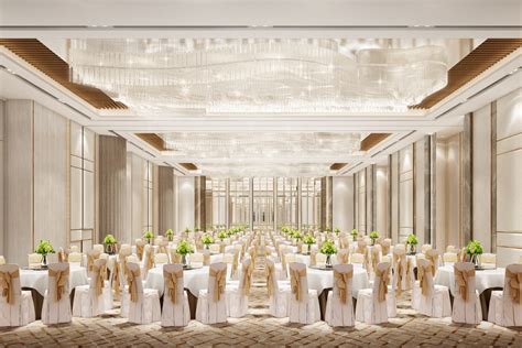 宴会厅设计案例效果图-效果图交流-筑龙渲染表现论坛