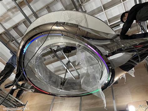 镇江不锈钢镜面抽象飞船雕塑 室内装饰吊顶|资源-元素谷(OSOGOO)