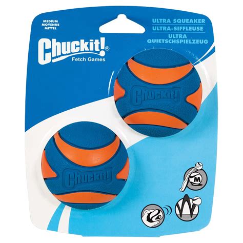 Chuckit Ultra Squeaker Ball Medium (2Pk) 6.5cm – Superpet Limited