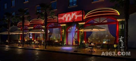 采用欧式风格为主，在设计上大胆用色，主要以红色和绿色-乐山酒吧设计 - 娱乐空间 - 酒吧设计装修公司设计作品案例