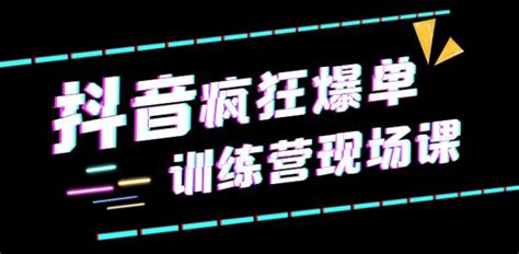 抖音短视频疯狂-爆单训练营现场课（新）直播带货+实战案例 - 刺鸟网