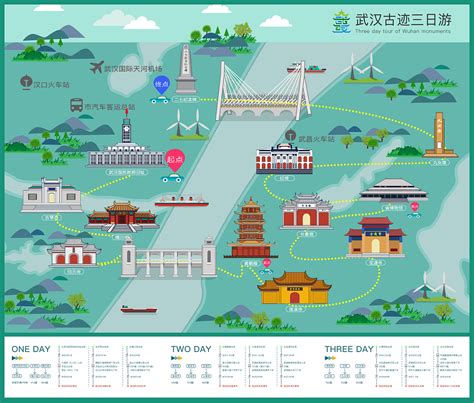 武汉旅游地图|插画|插画习作|SNOWu - 原创作品 - 站酷 (ZCOOL)