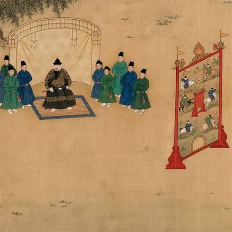 明宣宗行乐图图片