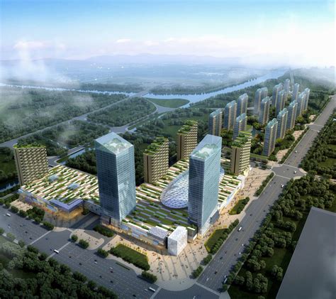 现代城市商业综合体3dmax 模型下载-光辉城市