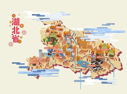 湖北旅游地图图片