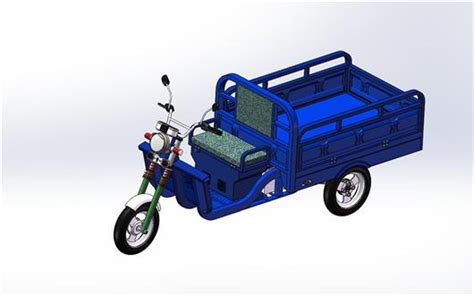 电动三轮车详细三维模型3D模型下载_三维模型_SolidWorks模型 - 制造云 | 产品模型