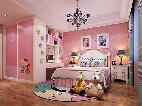 女孩卧室效果图|空间|室内设计|JackHu小虎 - 原创作品 - 站酷 (ZCOOL)