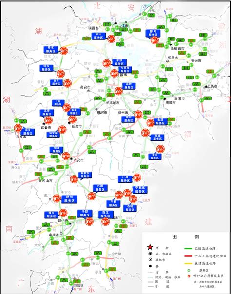江西省高速公路服务区规划示意图|江西省高速公路服务区规划示意图全图高清版大图片|旅途风景图片网|www.visacits.com