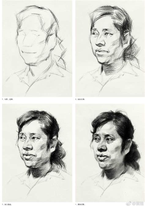 非主流头像画法素描