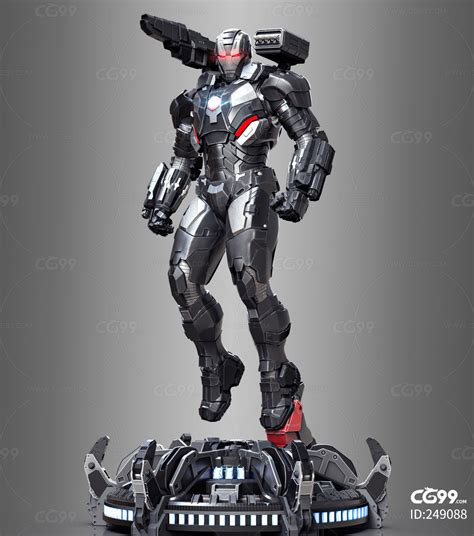 漫威 超级英雄 钢铁战士 影视角色 战争机器 机械-cg模型免费下载-CG99