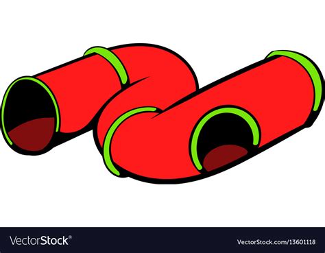 Colorful tube a playground icon icon cartoon Vector Image