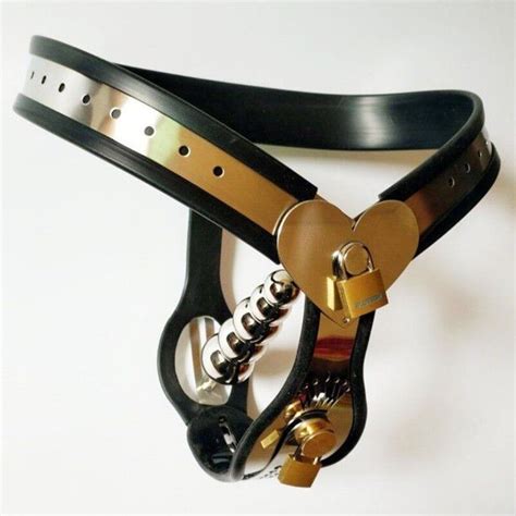 HOT Female Chastity Devices Heart-shaped Chastity Belt Adjustable ...