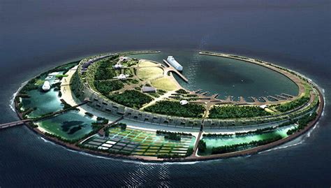 海航要在海口湾建人工旅游岛 得奖的几个设计方案长什么样|界面新闻