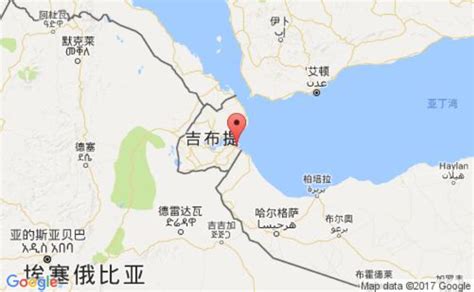 吉布提地图图片