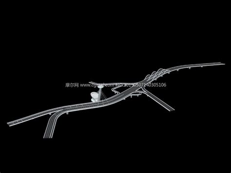 天津李公楼桥_基础设施模型下载-摩尔网CGMOL