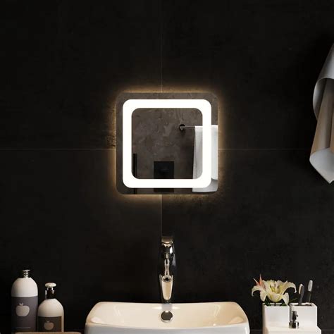 151775 vidaXL Koupelnové zrcadlo s LED osvětlením 30x30 cm | BIANO