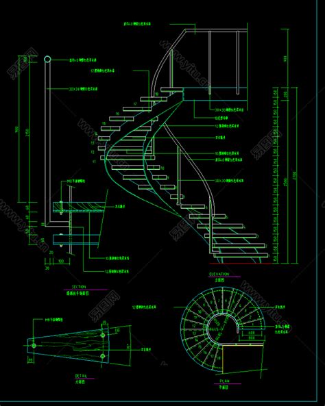 复式旋转楼梯设计图_土巴兔装修效果图