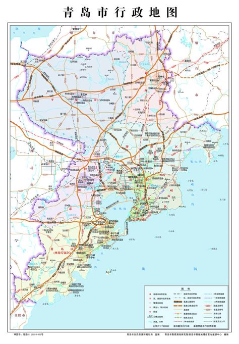 青岛市地图青岛旅游地图绘制素材图片免费下载-千库网