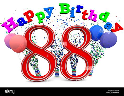 Happy 88. Birthday Stock Photo - Alamy