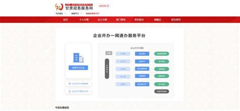 甘肃企业开办一网通办公司注册登记流程说明