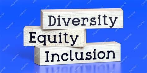 Premium Photo | Diversity equity inclusion words on wooden blocks 3d ...