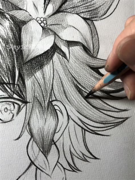 动漫素描原图图片