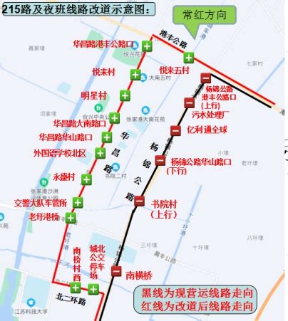 关于杨锦公路施工沿线公交线路改道的通告 - 张家港市人民政府