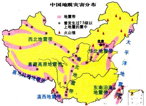 我国自然灾害分布图 - 中国地图全图 - 地理教师网