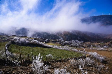 四川大凉山壮美的雾凇奇观_图片影展_国际旅游摄影网