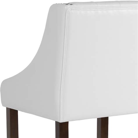 Flash Furniture Carmel Series White Leather 30-in H Bar height ...