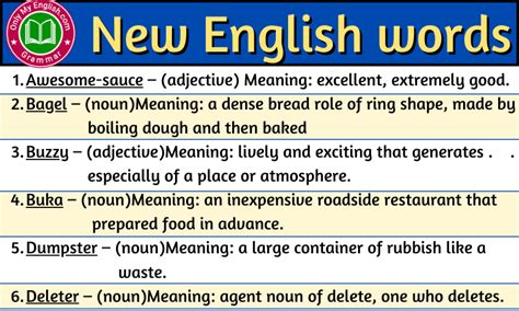 Word meanings for grade 1