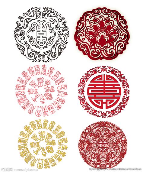 经典的中国传统吉祥图案纹样