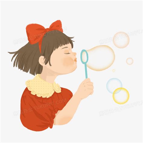 吹泡泡非主流头像