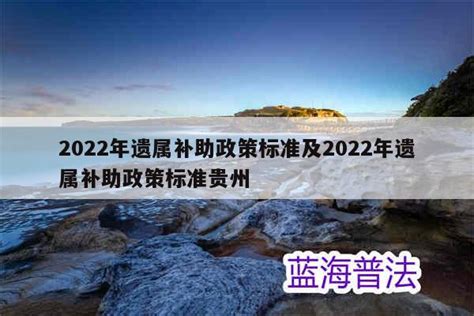 2022年遗属补助政策标准及2022年遗属补助政策标准贵州 - 民法典合同篇 - 众乐法先知
