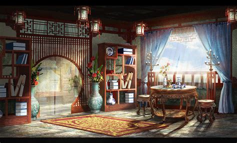 古风场景红纱帐图片