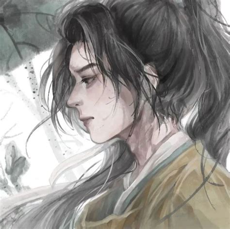 黑白色古风情侣头像女生