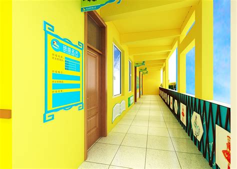文化走廊：小学-文化走廊设计-服务项目-北京锦绣千秋环境艺术有限公司