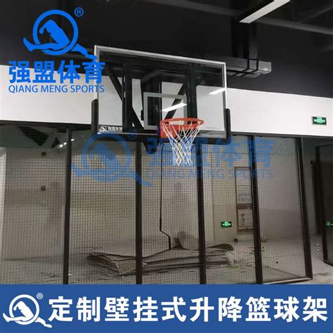 定制款升降篮球架-定制款壁挂篮球架-强盟体育健身器材厂