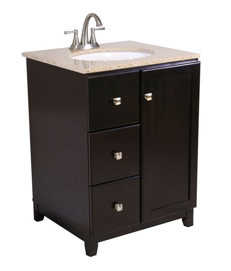 Design House 612721 25" Freestanding Vanity Cabinet with Granite Vanity ...