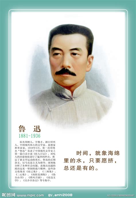 鲁迅头像图片