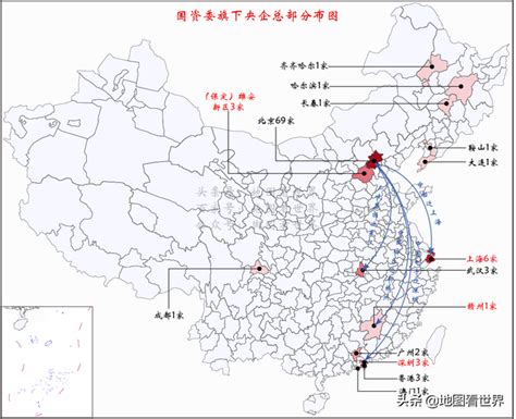 央企总部分布图—中国矿产资源集团成立，97家央企总部都在哪里？_企业新闻网