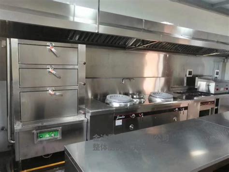 超节能小炒炉连蒸柜整体厨房案例-东莞市金达厨具设备有限公司