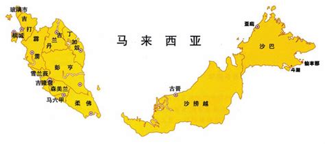 马来半岛地图图片