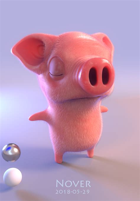 《皮皮猪的梦想》设定|三维|人物/生物|NoverX - 原创作品 - 站酷 (ZCOOL)