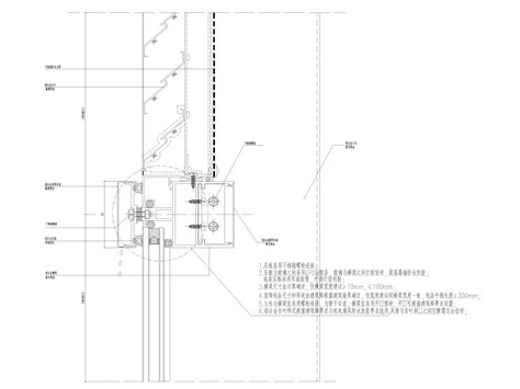 半隐框玻璃幕墙横向标准节点图2019(CAD)-幕墙结构节点详图-筑龙结构设计论坛