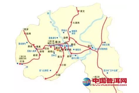 云南普洱地区地图-茶语网,当代茶文化推广者