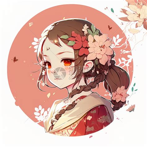 女生古风长辫子头像图片